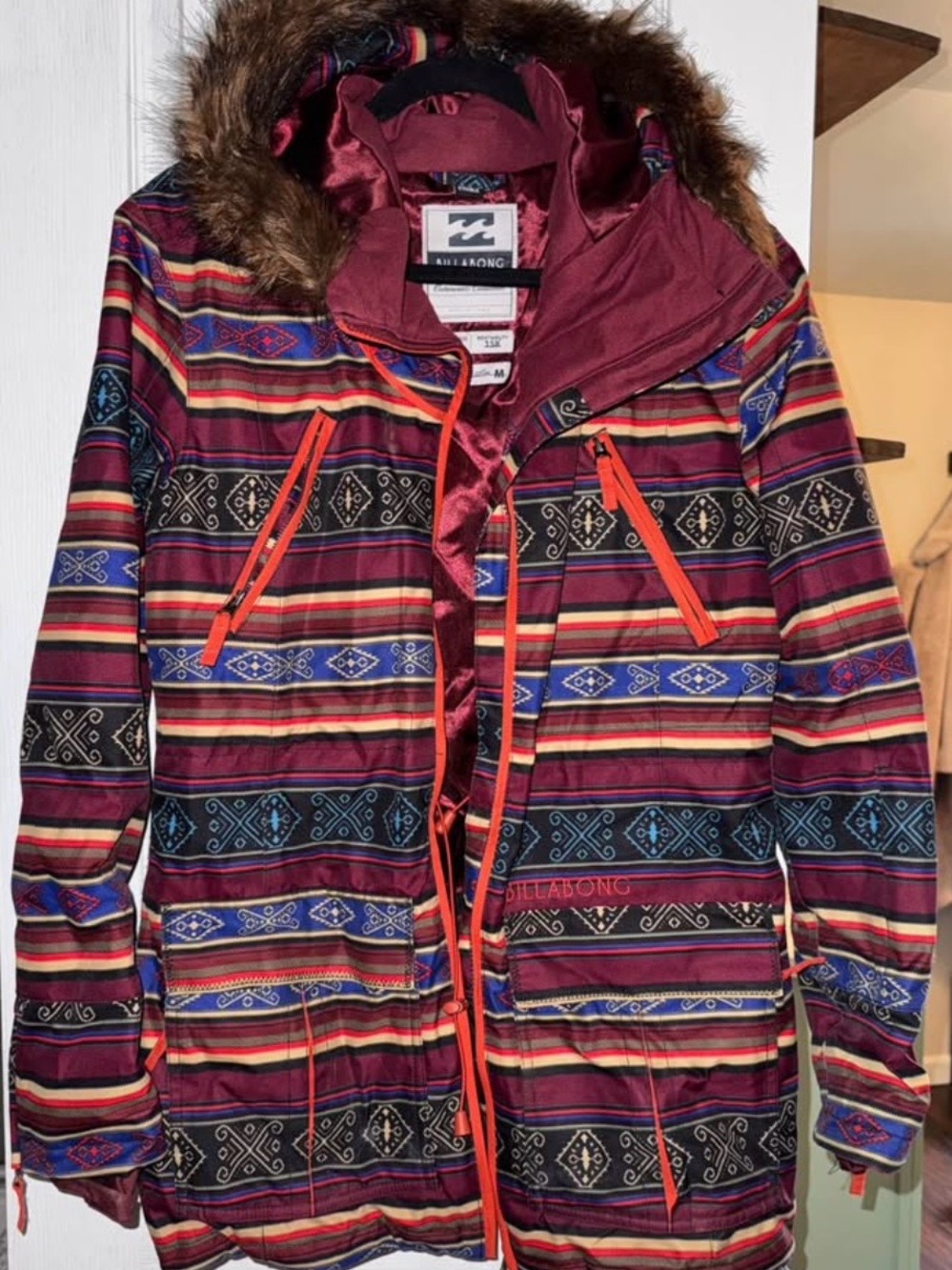 Jamie andersons Billabong Women's Hooded Winter Jacket / snowboard jacket